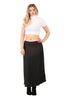 Sleek Black Satin Midi Skirt – Timeless Elegance for Every Occasion - Elaina Fashion