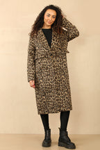 Leopard Print Longline Coat - Bold Streetwear Style