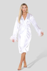 Long-White-Satin-Robe