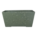 Earthy Sage Bamboo Terrazzo Windowsill Planter