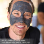 Earth Kiss Inspirations Exfoliating Organic Clay Mask (10g) with Shilajit, Bamboo Charcoal and Walnut to Exfoliate Your Skin