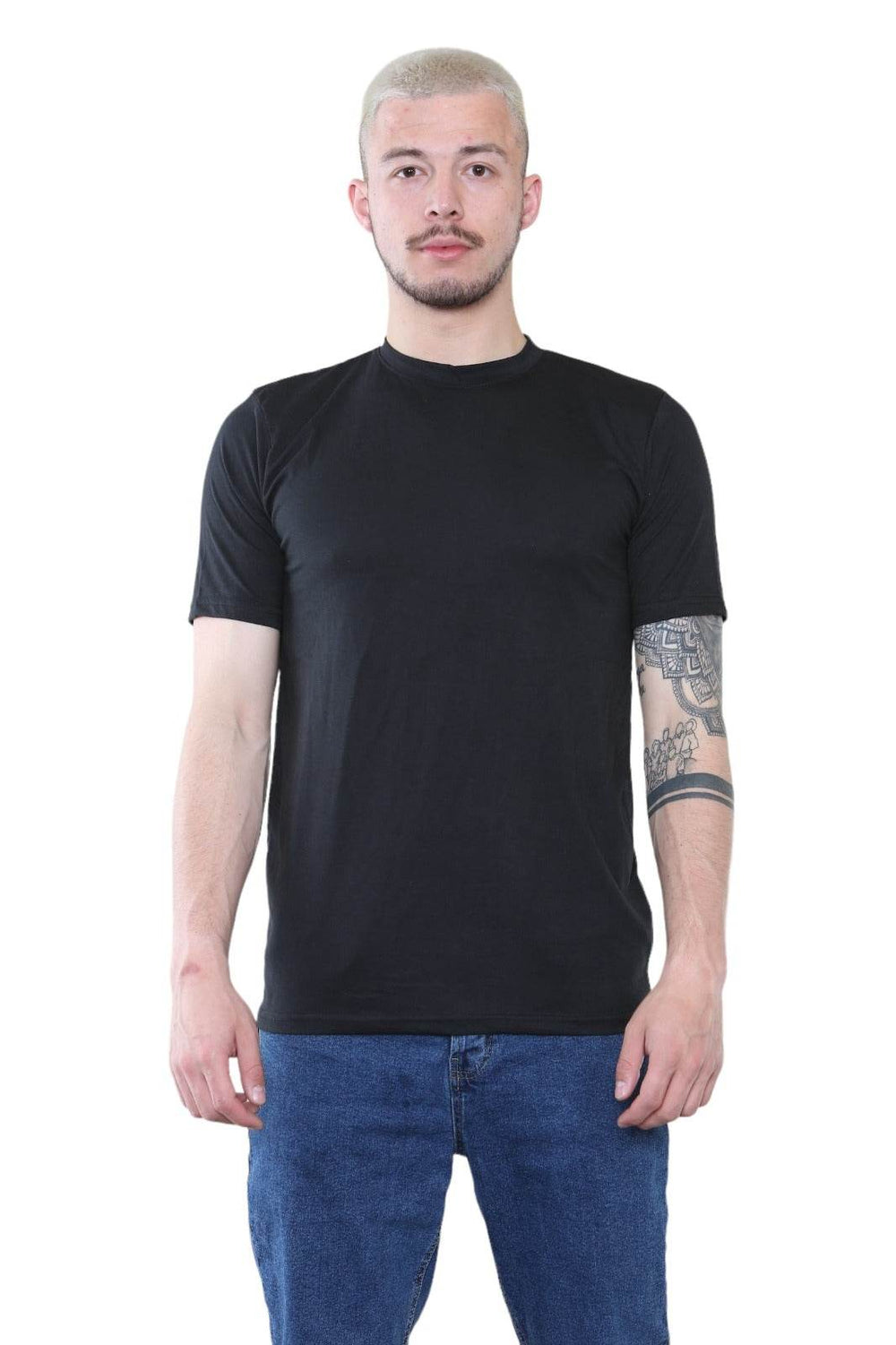 Men's Classic Black T-Shirt – Premium Cotton Crew Neck Tee for Everyday Wear