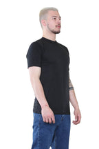 Men's Classic Black T-Shirt – Premium Cotton Crew Neck Tee for Everyday Wear