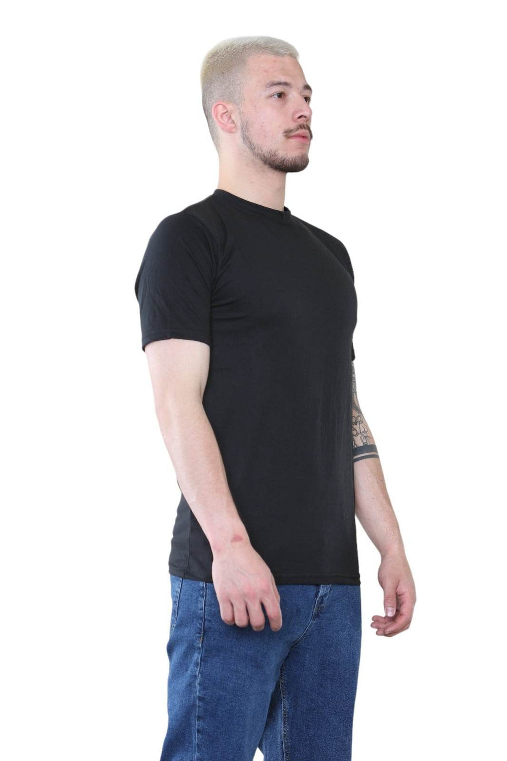 Men's Classic Black T-Shirt – Premium Cotton Crew Neck Tee for Everyday Wear