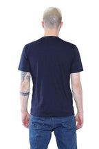 Elaina Fashion Navy Crew Neck T-Shirt – Minimalist Style for Everyday Wear