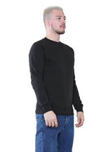 Men's Classic Black Sweatshirt - Casual Comfort and Stylish Fit