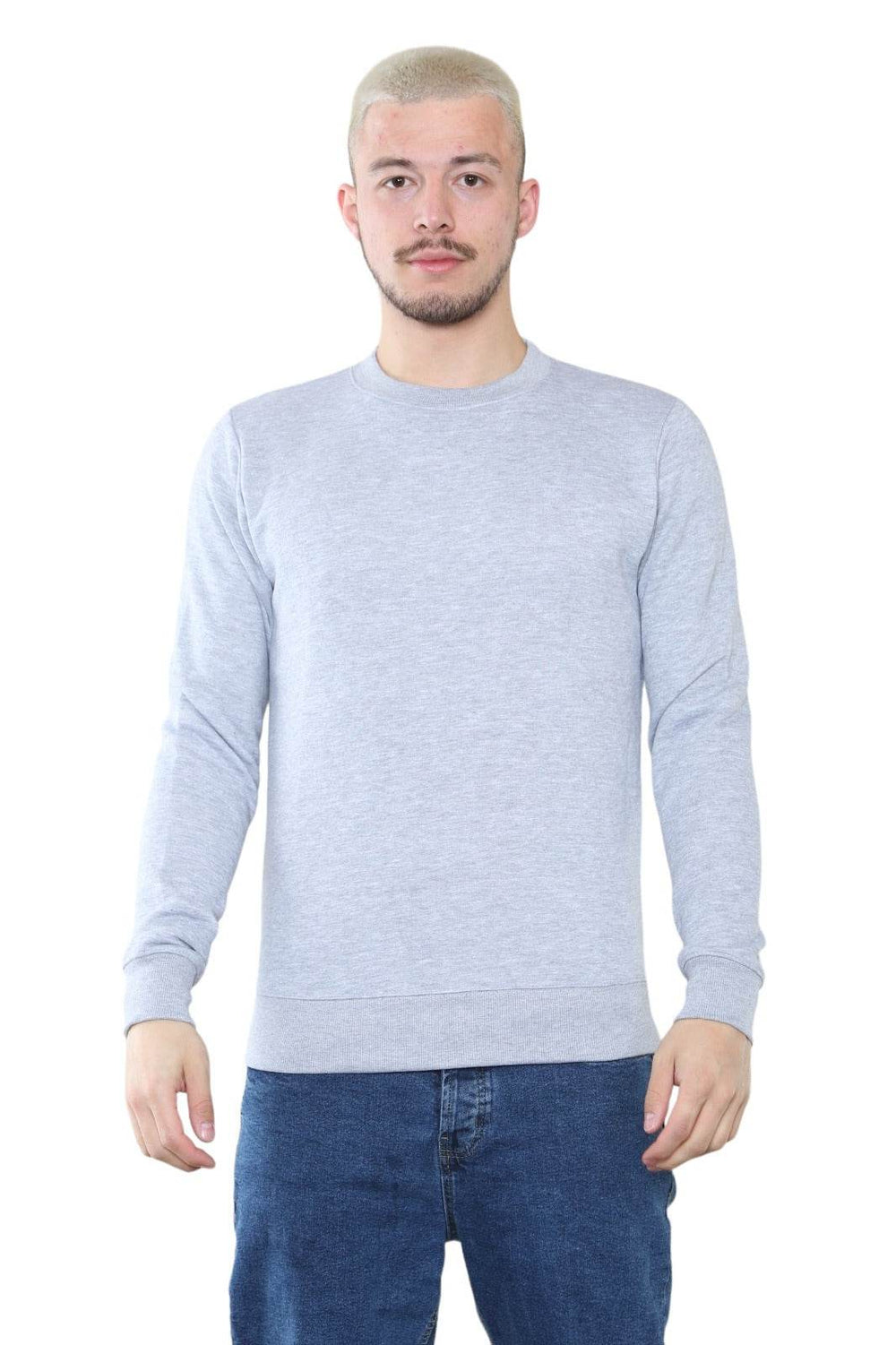Men's Classic Light Grey Sweatshirt - Casual Comfort and Stylish Fit Main image