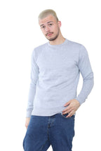 Men's Classic Light Grey Sweatshirt - Casual Comfort and Stylish Fit
