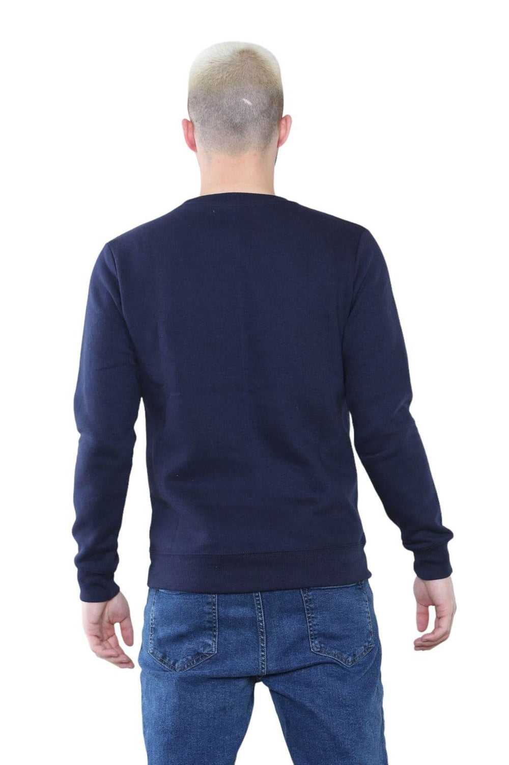 Men's Classic Navy Sweatshirt - Casual Comfort and Stylish Fit