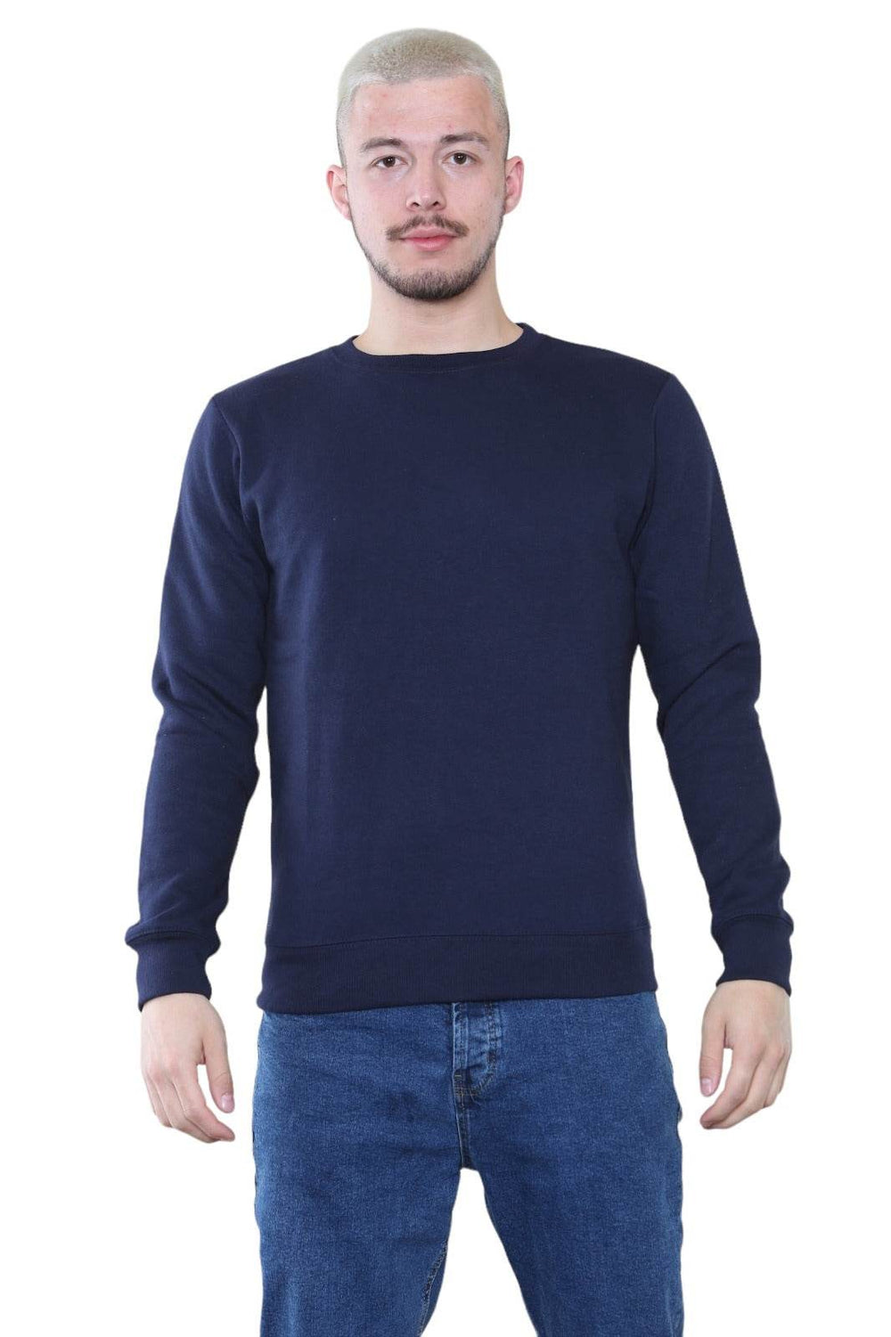 Men's Classic Navy Sweatshirt - Casual Comfort and Stylish Fit Main image