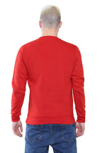 Men's Classic Red Sweatshirt - Casual Comfort and Stylish Fit