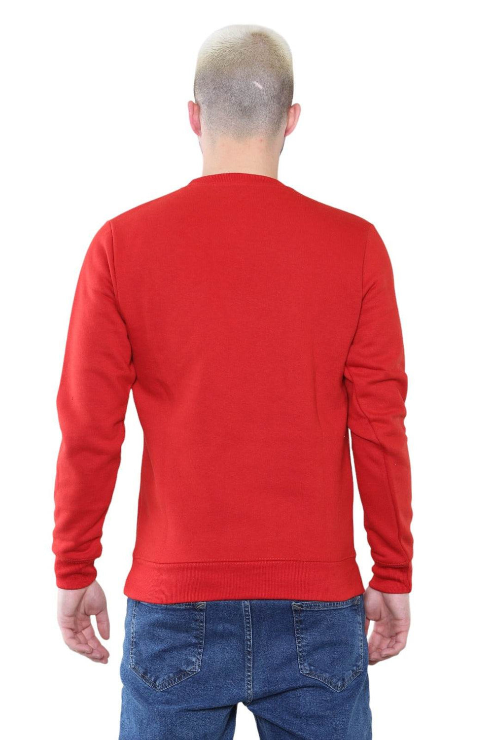 Men's Classic Red Sweatshirt - Casual Comfort and Stylish Fit