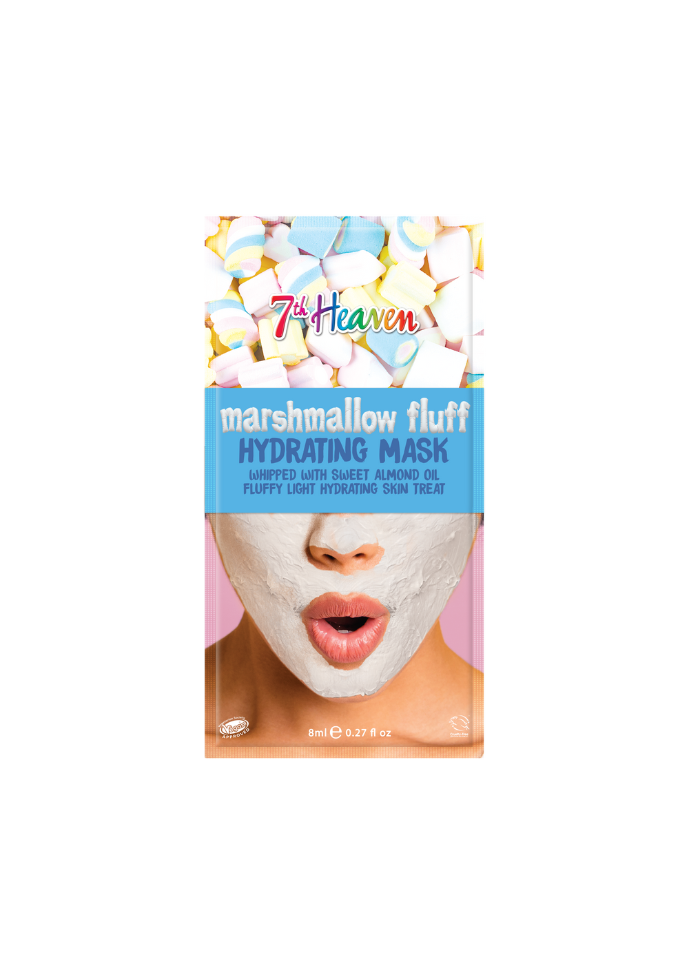 7th Heaven Marshmallow Fluff Face Mask with Sweet Almond Oil and Aloe Vera to Hydrate and Moisturise Skin | Ideal for All Skin Types Main image