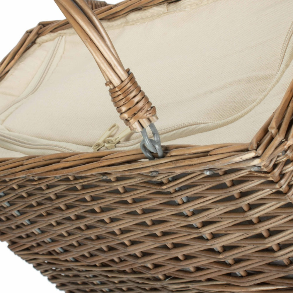 Wicker Cooler Picnic Basket