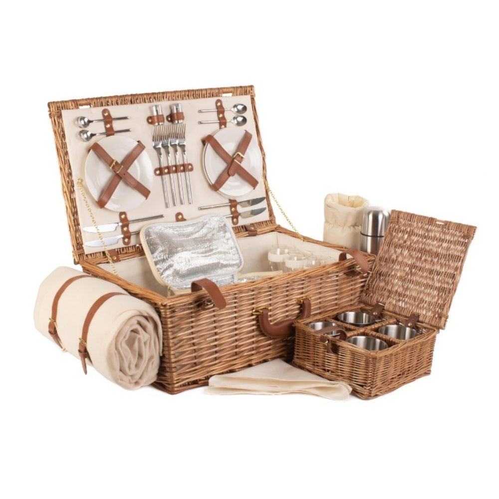 Deluxe Fully Fitted Traditional Picnic Basket