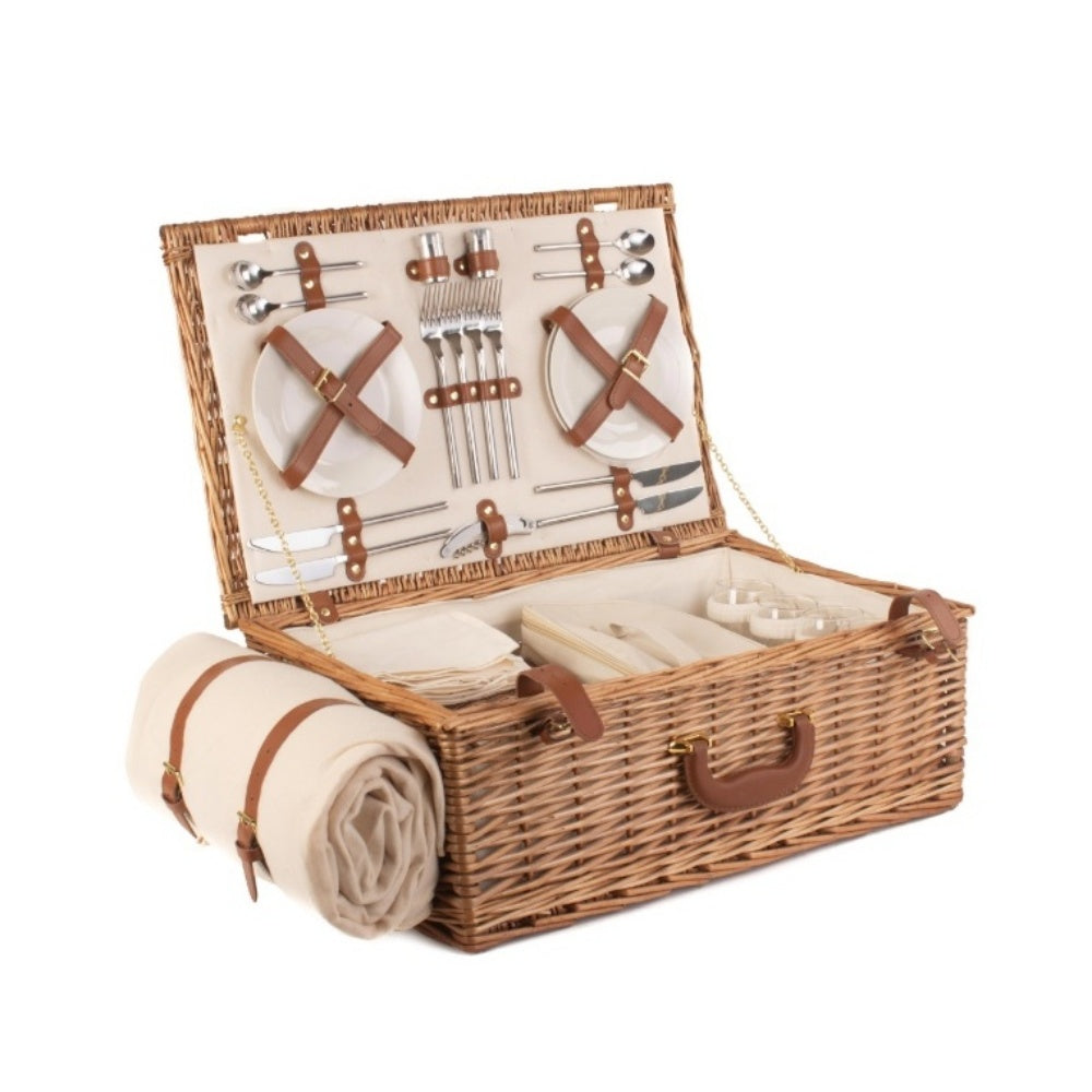 Deluxe Fully Fitted Traditional Picnic Basket