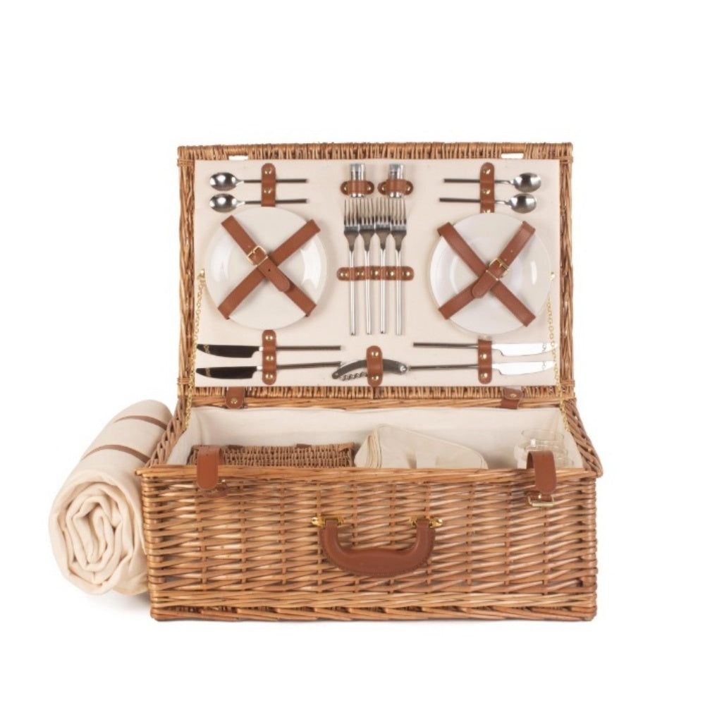 Deluxe Fully Fitted Traditional Picnic Basket
