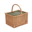 Wicker Butchers Basket with Zipped Cooler Bag