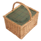 Wicker Butchers Basket with Zipped Cooler Bag