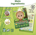 7th Heaven Born Free TimTom Orangutan Sheet Face Mask Enriched with Banana and Coconut to Nourish, Hydrate and Revitalise Skin - Ideal for All Skin Types, Fun for Parties and Selfies (Ages 8+)