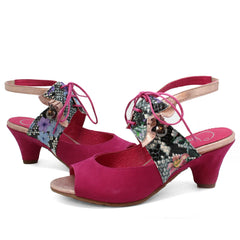 Fate - Fuchsia Flower- open toe sandal - British D'sire