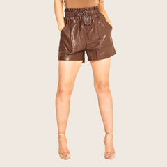 Faux-Leather-Shorts