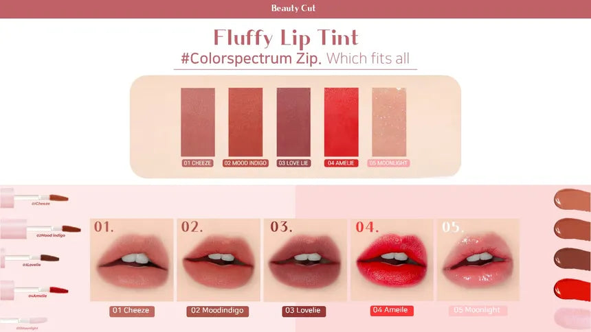 Blessed Moon Fluffy Lip Tint 01 Cheeze