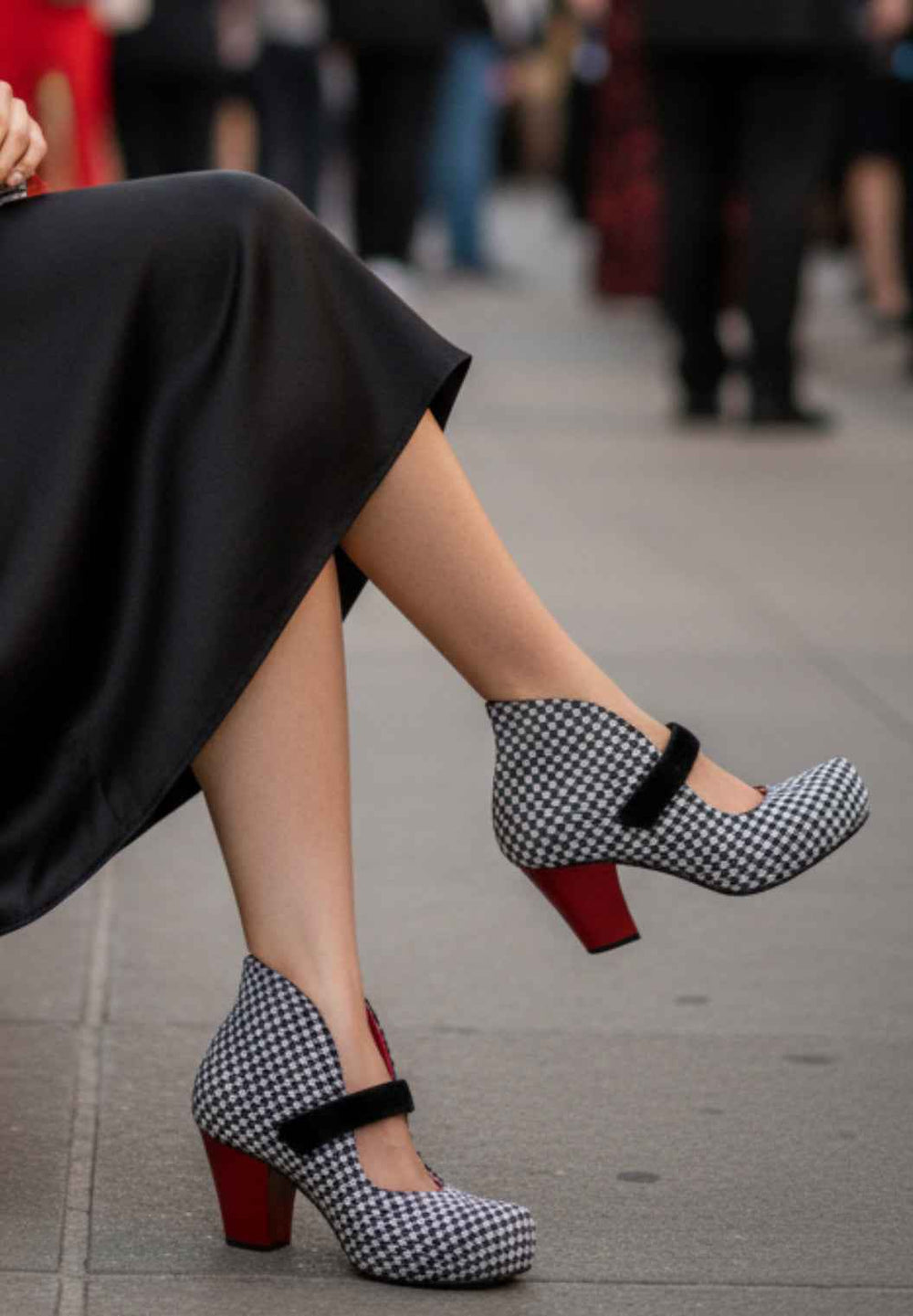 Stylo - Houndstooth bar shoe Secondary image