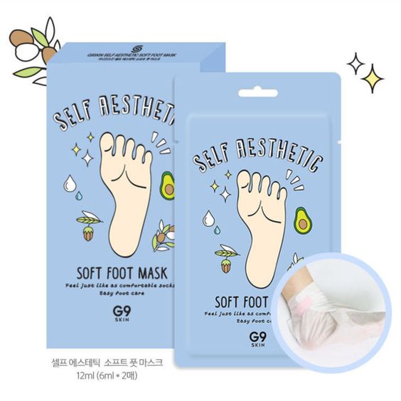 G9 SKIN Self Aesthetic Soft Foot Mask 5pcs Main image