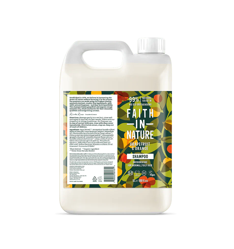 Faith in Nature Grapefruit & Orange Shampoo 5L