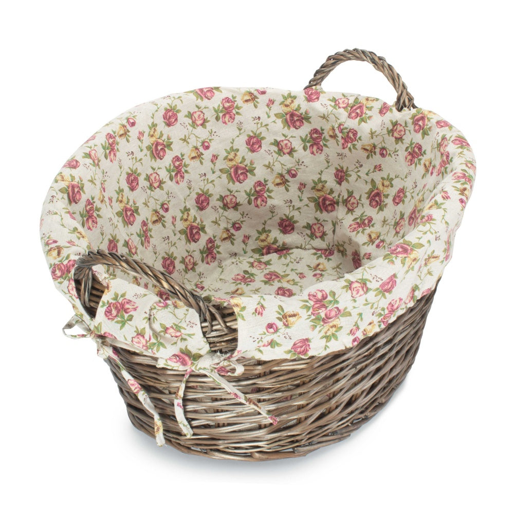 Antique Wash Finish Wash Basket
