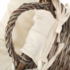 Red Hamper Antique Wash Finish Willow Wash Basket