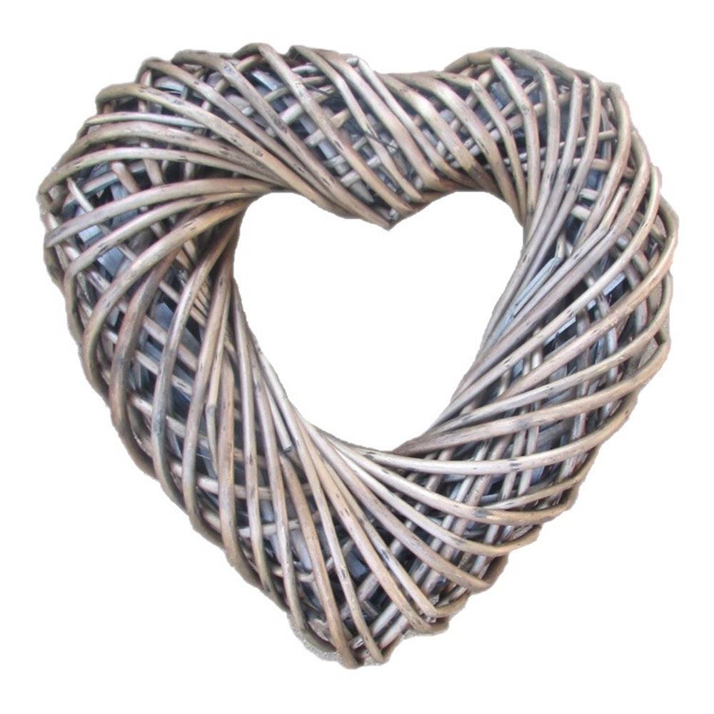 Wicker Small Heart Shaped Wreath