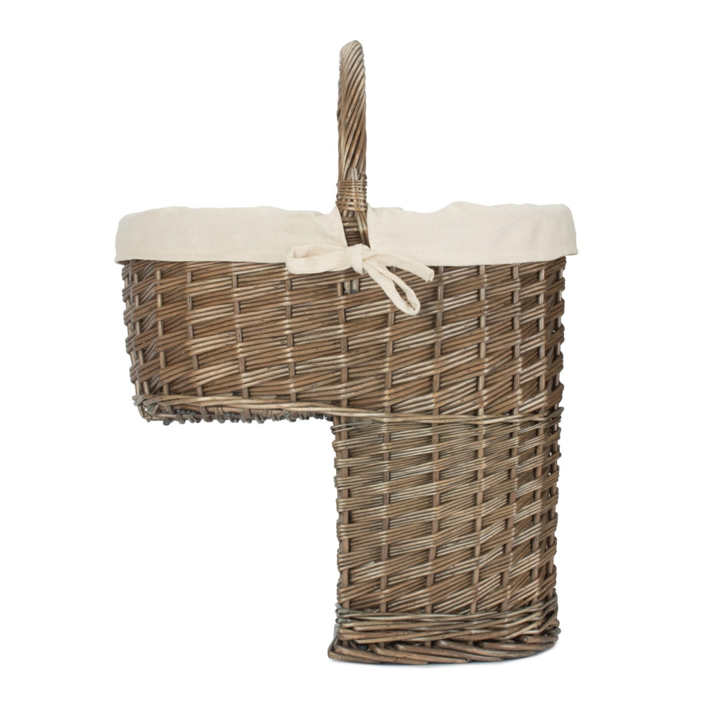 Antique Wash Finished Stair Basket