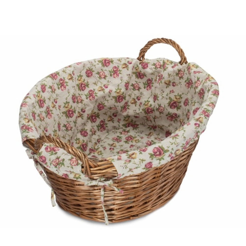 Light Steamed Lined Wash Basket Secondary image