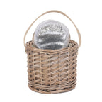 Red Hamper Small Antique Wash Wicker Ice Basket