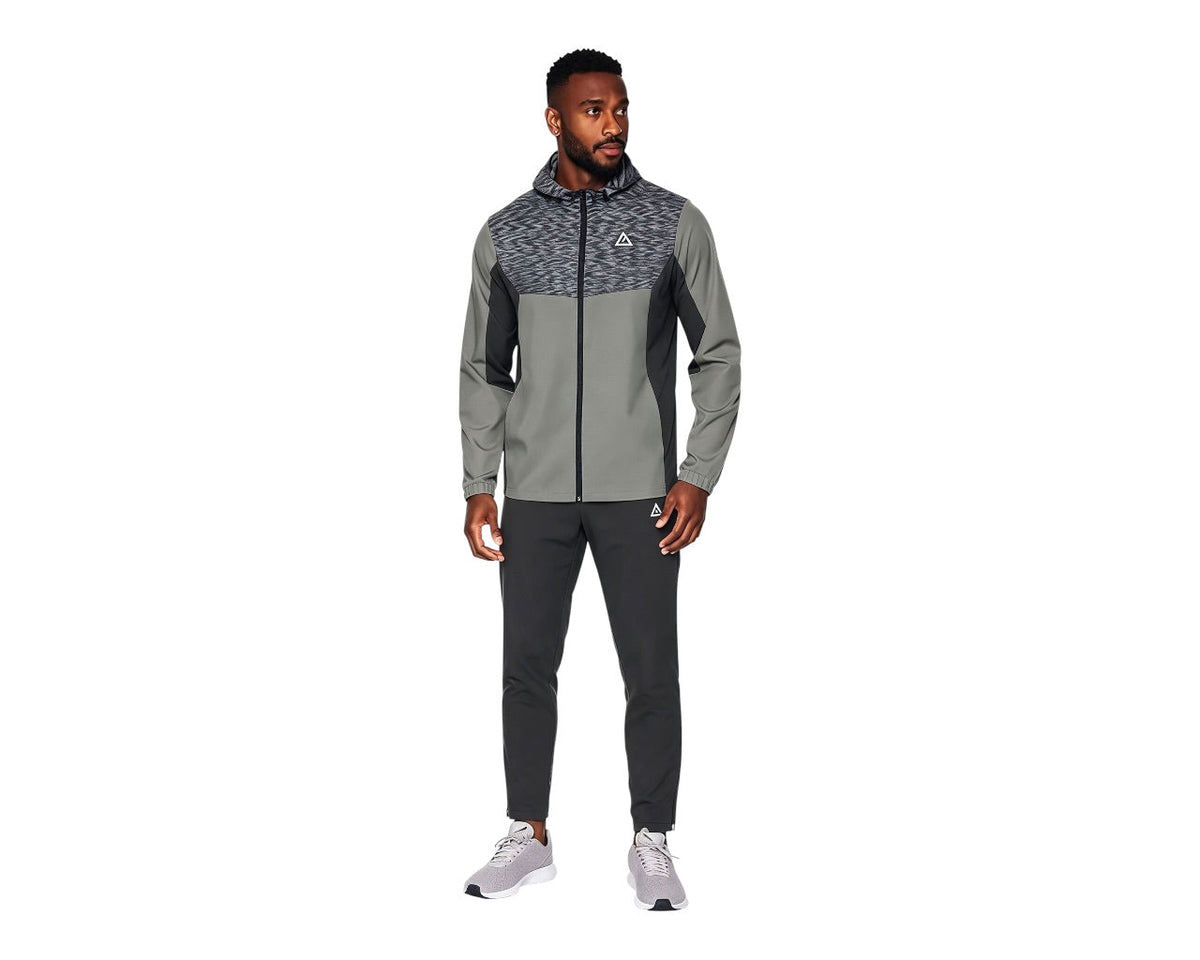 Colour Block Cargo Pant Hooded Tech Tracksuit