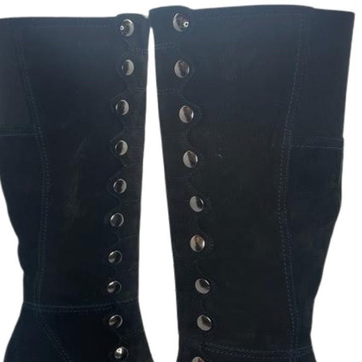 Semaine -Long boot Black Blue Stitch