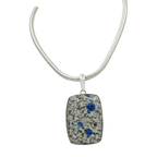 Very Beautiful Rectangular K2 Jasper Statement Pendant in Open Back Bazel Setting