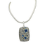 Very Beautiful Rectangular K2 Jasper Statement Pendant in Open Back Bazel Setting