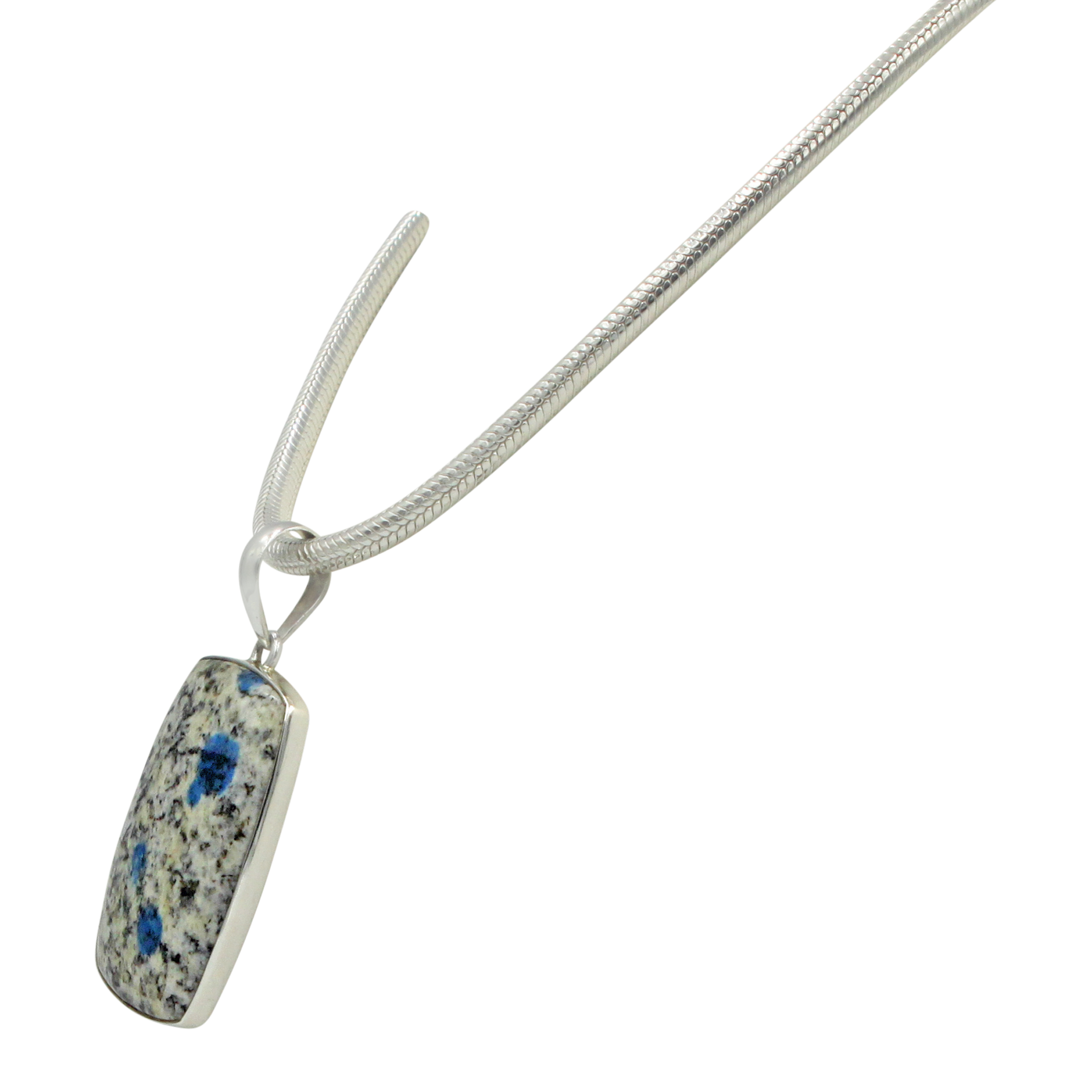 Very Beautiful Rectangular K2 Jasper Statement Pendant in Open Back Bazel Setting Secondary image