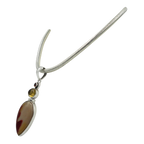 Sundari Classic design of Beautiful Mookaite statement Pendant accent with Citrine and Garnet stones