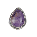 Sundari Jewellery Teardrop Shaped Tiffany Sterling Silver Ring