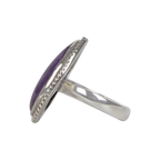 Sundari Jewellery Teardrop Shaped Tiffany Sterling Silver Ring