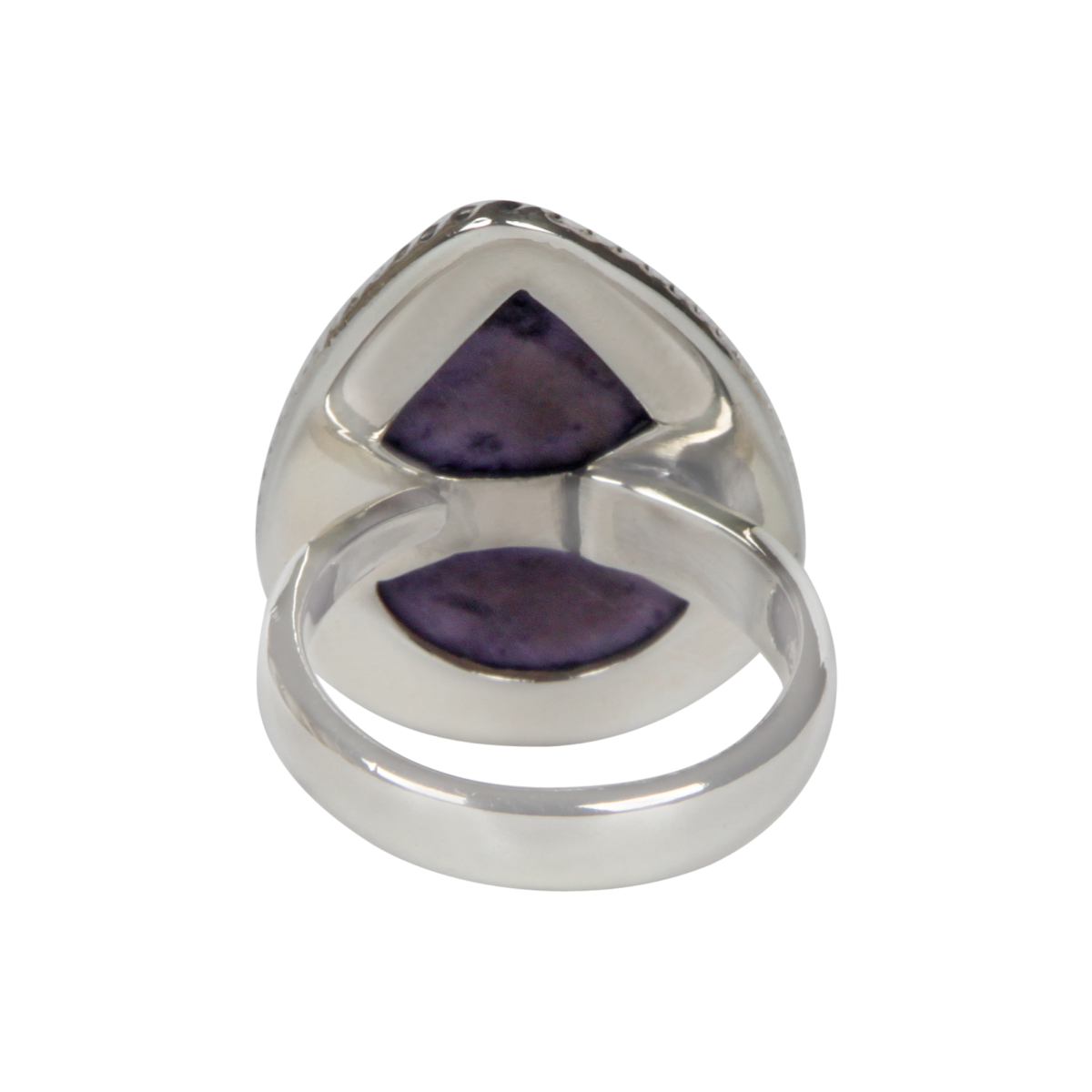 Sundari Jewellery Teardrop Shaped Tiffany Sterling Silver Ring
