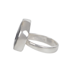 Sundari Jewellery Small Black Agate Sterling Silver Ring