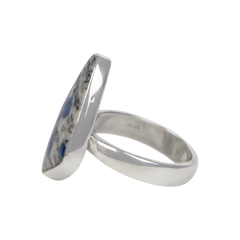 Sundari Jewellery Uncustomary shaped K2 Jasper Sterling Silver Ring