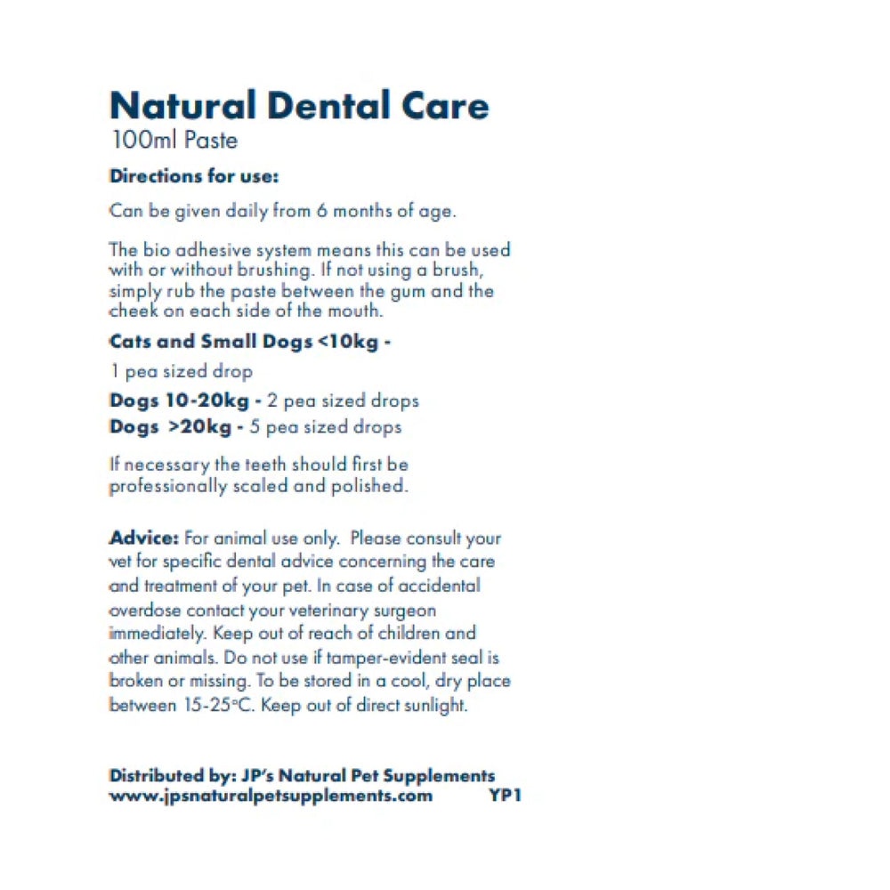 Natural Toothpaste for Dogs & Cats