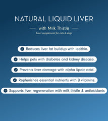 Liquid Liver Supplement for Dogs and Cats with Milk Thistle