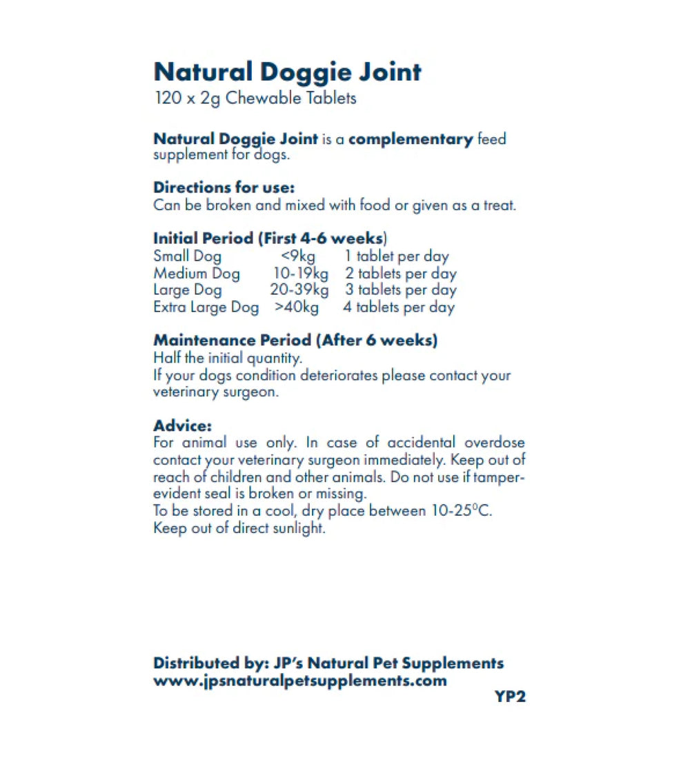 JP’s Natural Pet Supplements: Natural Dog Joint Supplement with Boswellia & Turmeric (120 Tablets)| Glucosamine and Chondroitin | Benefits Your Arthritis Dog | Best Joint Care Supplement for Dogs Health